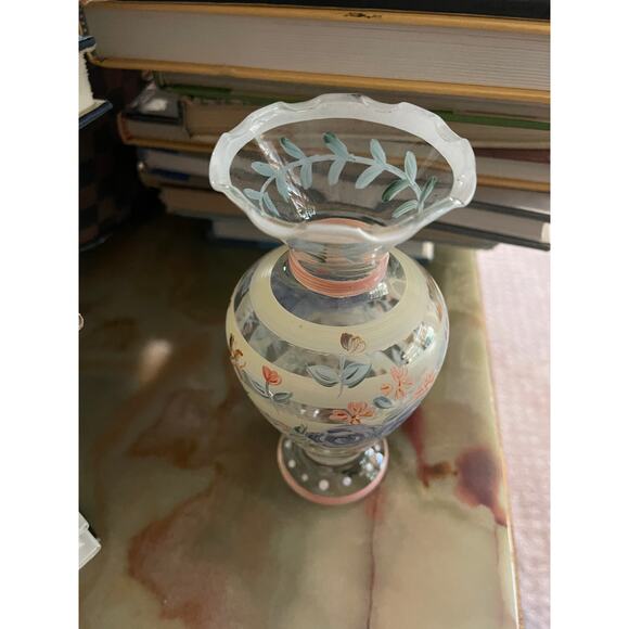 Vintage Tracy Porter Hand Painted Floral Rose Pastel Springtime Evelyn Vase - Picture 6 of 14